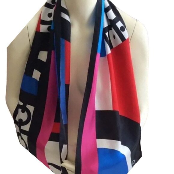 OSCAR de la RENTA 100% silk scarf - Picture 4 of 11